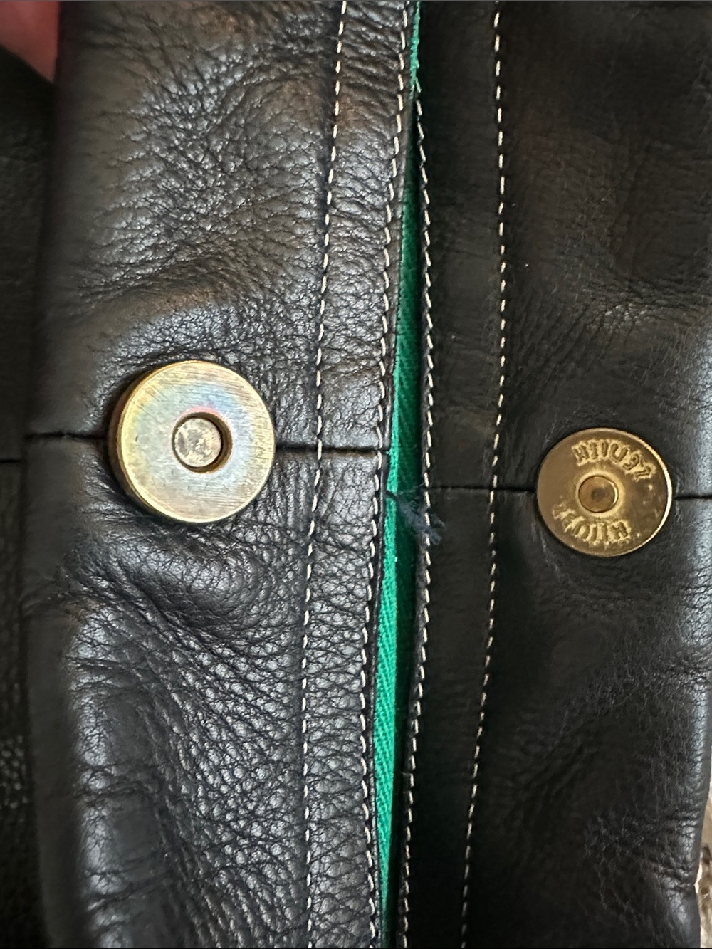 Vintage 1990s Zenith Italian Full-grain Leather Black shoulder/tote bag -NICE - Picture 12 of 16